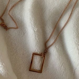 The 1975 Rose Gold Box Necklace